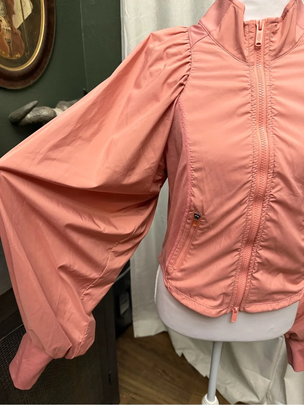 Free People Movement Color Me Happy jacket features distinct balloon sleeves  M